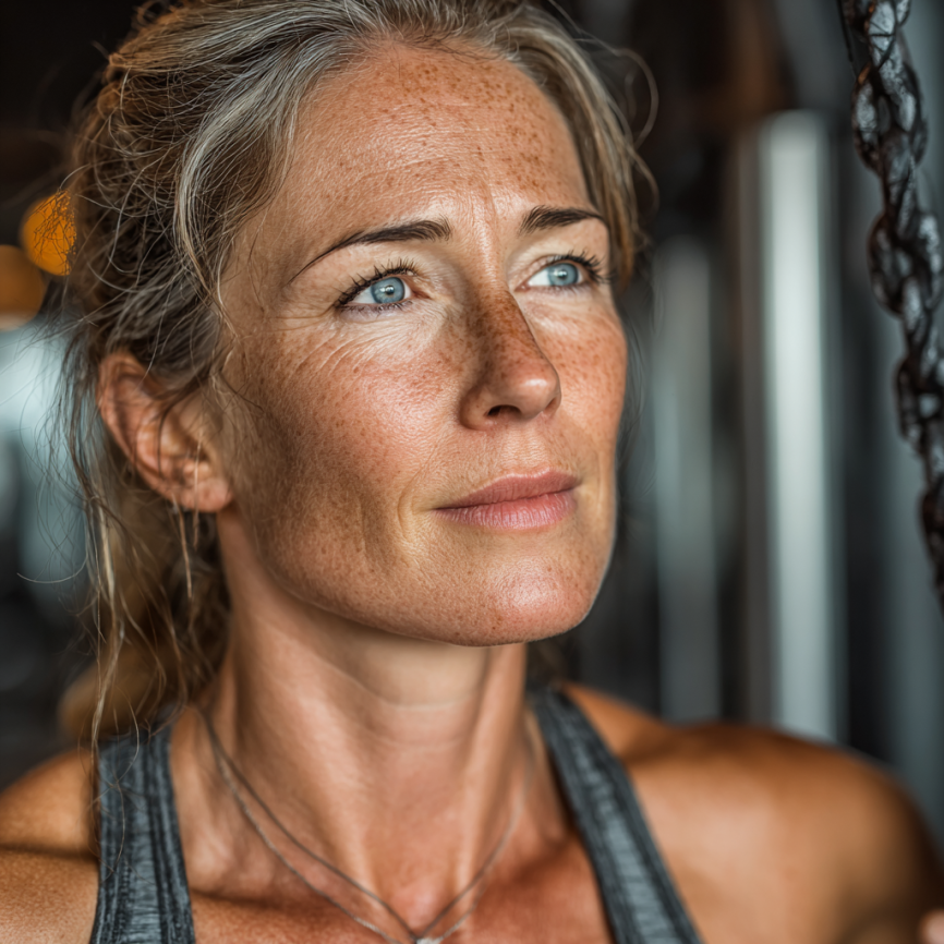 Активні люди зрілого віку займаються фітнесом